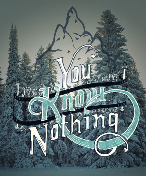 You Know Nothing | Fonts Inspirations | The Design Inspiration