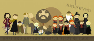Happy birthday Harry Potter n JKR by albus119