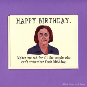 DEBBIE DOWNER BIRTHDAY Card - Debbie Downer - Funny Birthday Card ...