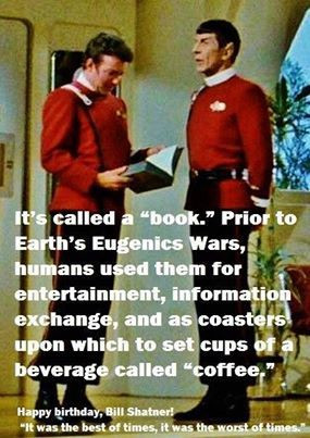 Great quote. For the love of Star Trek!