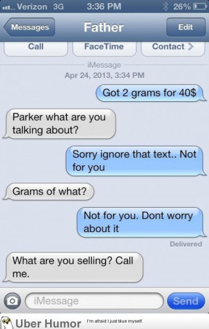 People prank-text their parents pretending to be a drug dealer. (20 ...