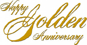 Wall Decals and Stickers - Happy golden anniversary