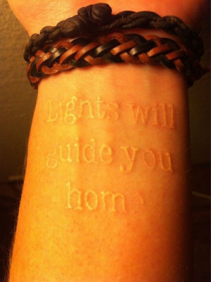 White Ink Design for Quote Tattoos on Forearm