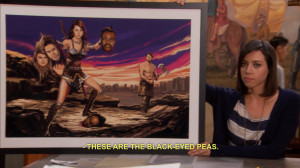 ... eyed peas aubrey plaza april ludgate Parks & Rec Parks & Recreation