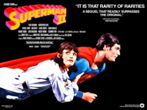 ... Reeve and Margot Kidder as Superman and Lois Lane in Superman 2 (1980