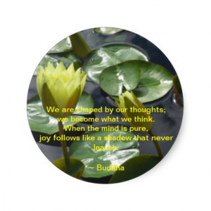 Joy Buddha Quote Sticker