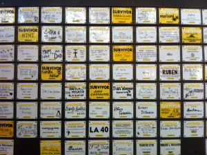 Tribute wall