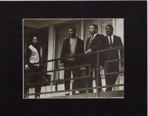 ... Luther King Jesse Jackson Ralph Abernathy Lorraine Hotel Photo Matted