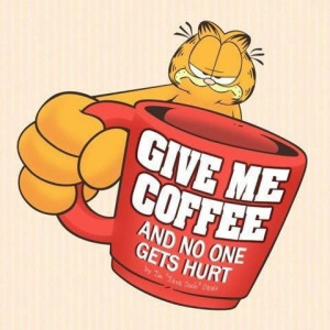 Garfield and coffee