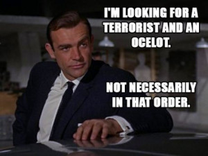 Archer quotes over James Bond photos