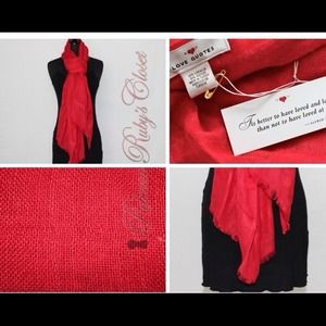 Love Quotes Accessories - Eyelash fringe scarf in true love