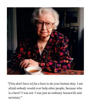 Miep Gies, who hid Anne Frank from the Nazis during WWII...from That's ...