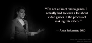 Enlightening quote from Anita Sarkeesian.