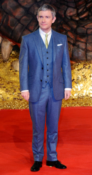 Martin Freeman reprises his role as Bilbo Baggins in the second film ...