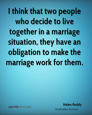 Helen Reddy Marriage Quotes