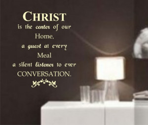 Christ Wall Quote Decal Sticker Christian Jesus Religion Art Graphic