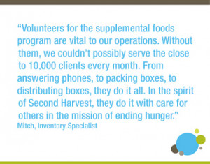 This week is National Volunteer Week, and all of us at Second Harvest ...
