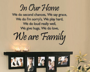 Were Nice Normal Family Quote Wal Sticker Bedroom Mural Decal