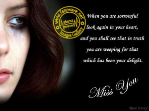 feeling sadness and sorrow