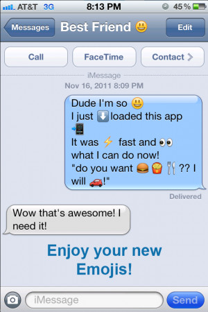More apps related Emoji 4 iOS5