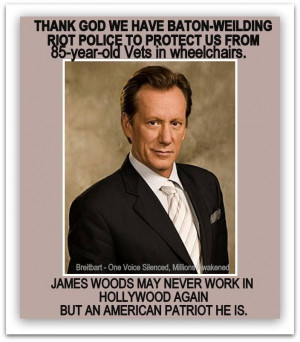 Thank you Mr. James Woods! God I love the smell of testosterone in the ...