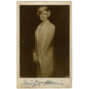 Maria Jeritza Autograph Portrait Postcard