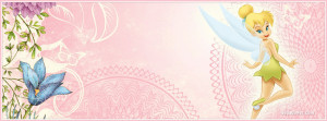 Tinkerbell Pink Facebook Cover