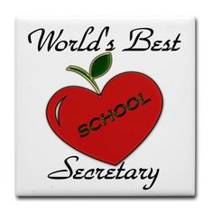School Secretary Tile Coaster Rectangle Magnets, Schools Secretary ...