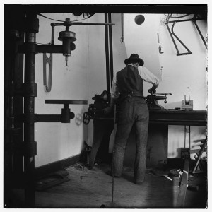 Thread: Photo: Wilbur Wright Working at Lathe 1897