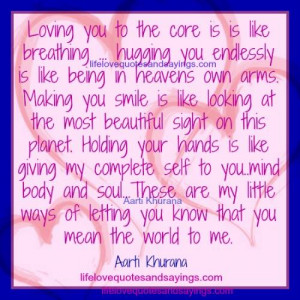Loving You Is Like Breathing.. - Love Quotes And Sayings