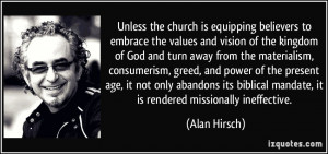 kingdom of God and turn away from the materialism, consumerism, greed ...