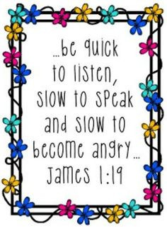Proverbs Be Slow to Speak