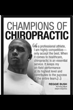 Champions of Chiropractic-Reggie Bush #Chiropractic #SpinalHealth # ...