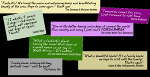 ... time with us and here's what just a few of our guests have said