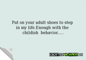 Childish Behavior in Adults