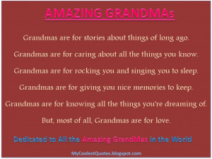 Love You Grandma Quotes Grandmas are for rocking you