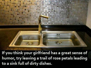girlfriend sense of humor sink
