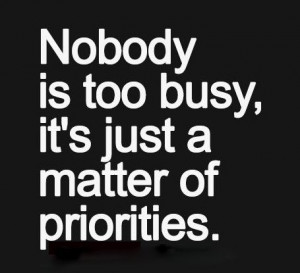 Too busy