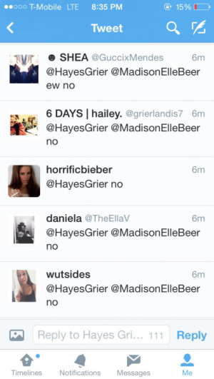 Grier And Hayes Madison Beer Twitter Fight