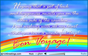 safe journey wishes card