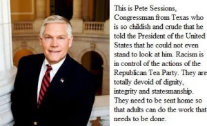 Pete Sessions: owning up to saying 