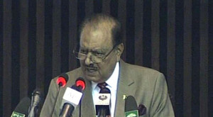 ISLAMABAD: President Mamnoon Hussain, while addressing the joint ...