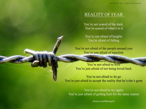 Depression Reality of Fear