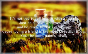 To Fall In Love With A Friend, Picture Quotes, Love Quotes, Sad Quotes ...