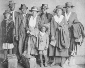 Black Family Arrives in Chicago from the South, ca. 1919