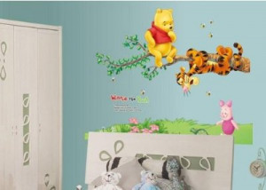 ankin-winnie-the-pooh-tiger-sitting-on-a-branch-wall-sticker-and-decal ...