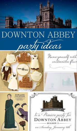 Downton Abbey {Party Invitation Printable}