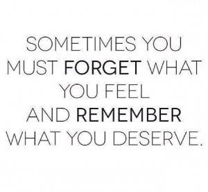 What you deserve