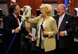 Steve Ross L R Las Vegas City Councilman Steve Ross is surprised