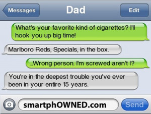 Funny texts sent to the wrong number…